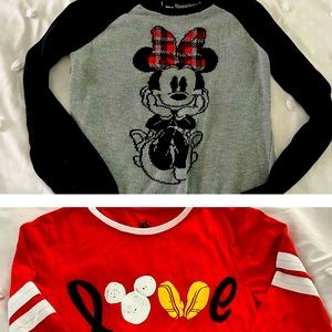 Very cute Disney sweater and Disney full sleeve. Women size small